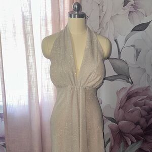 Sparkling Halter Neck Gown